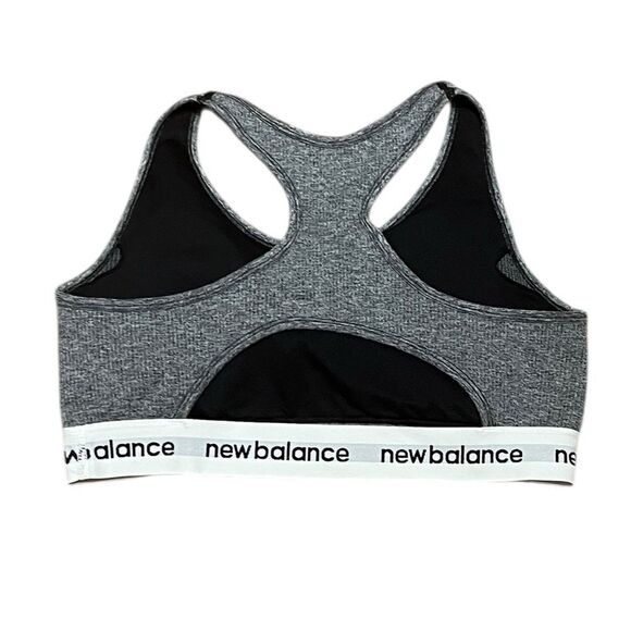 New Balance Gray Sports Bra, Size XL - Picture 2 of 3